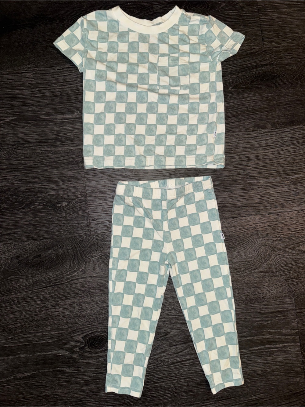Little Sleepies Bamboo Checkerboard Pocket Tee and Leggings Matching Set 18-24